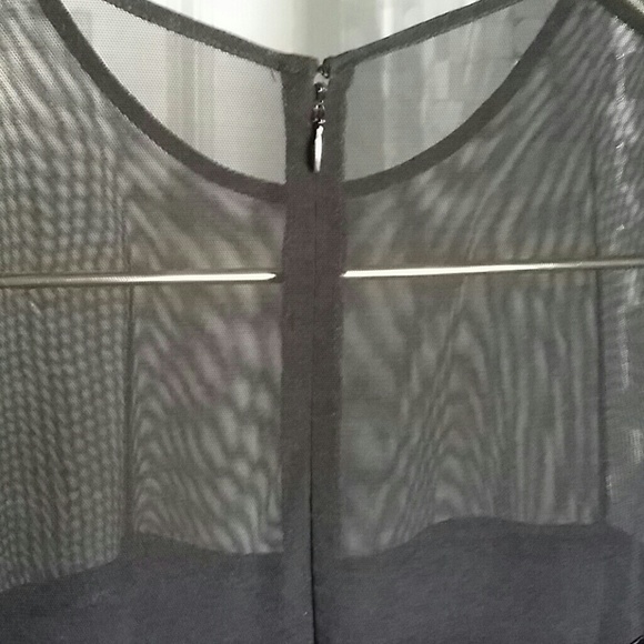 Sheer Sleeve Black Top - Picture 7 of 7